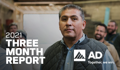AD member sales up 14% in first three months of 2021 AD member sales up 14% in first three months of 2021