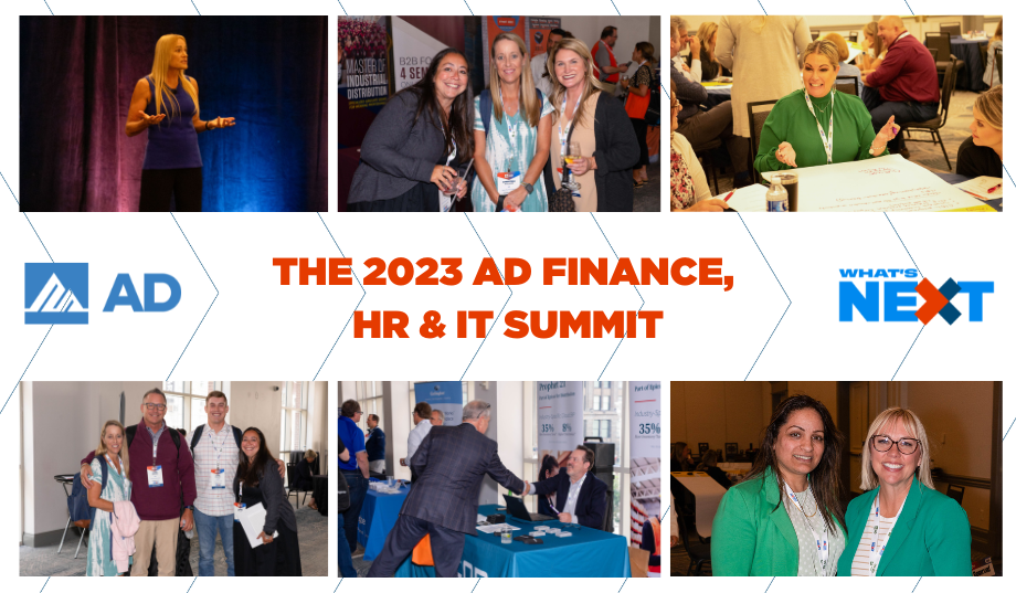 AD’s independent distributor community connects across industries at 2023 AD Summit to share best practices among functional area leaders AD’s independent distributor community connects across industries at 2023 AD Summit to share best practices among functional area leaders