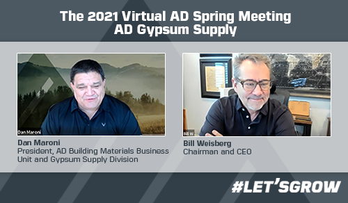 AD Gypsum Supply Division offers industry insights, looks ahead during virtual spring meeting