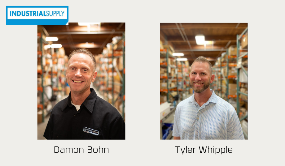Industrial Supply Company Names Tyler Whipple and Damon Bohn Regional Vice Presidents of Sales