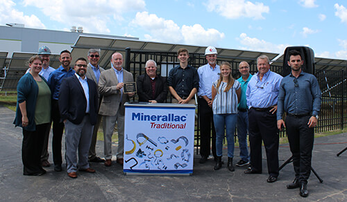 Minerallac Company has gone 100% Solar Powered